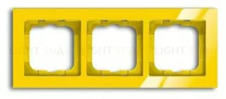 Рамка тройная ABB Busch-axcent желтый глянцевый 2CKA001754A4336 2CKA001754A4336