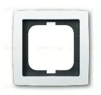 Рамка одинарная ABB Solo белый глянцевый 2CKA001754A4536 2CKA001754A4536