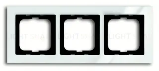 Рамка тройная ABB Busch-axcent белый глянцевый 2CKA001754A4333 2CKA001754A4333