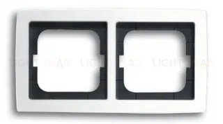 Рамка двойная ABB Solo белый глянцевый 2CKA001754A4539 2CKA001754A4539