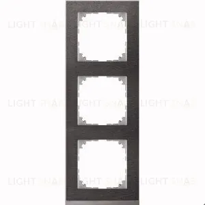 Рамка 3 местная Merten M-Pure Decor сланец (алюминий) MTN4030-3669 MTN4030-3669