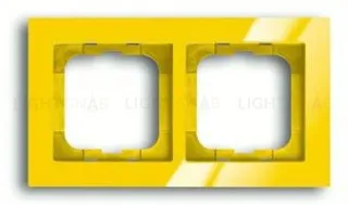 Рамка двойная ABB Busch-axcent желтый глянцевый 2CKA001754A4335 2CKA001754A4335