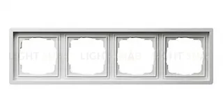Рамка четверная Gira F100 белый глянцевый 0214112 0214112