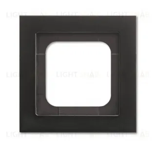 Рамка одинарная ABB Axcent, металл, цвет матовый черный 2CKA001754A4708 2CKA001754A4708