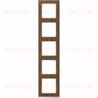 Рамка 5 местная Merten M-Pure Decor дуб (белый) MTN4050-3674 MTN4050-3674
