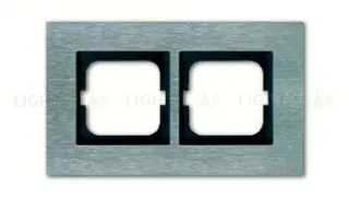 Рамка двойная ABB Carat нержавеющая сталь 2CKA001754A4255 2CKA001754A4255