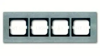 Рамка четверная ABB Carat нержавеющая сталь 2CKA001754A4257 2CKA001754A4257