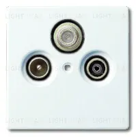 Розетка телевизионная оконечная ABB TV-SAT-FM 2CKA000230A0463+2CKA001724A4332 2CKA000230A0463 + 2CKA001724A4332