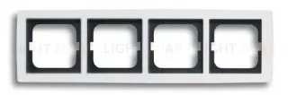 Рамка четверная ABB Solo белый глянцевый 2CKA001754A4112 2CKA001754A4112