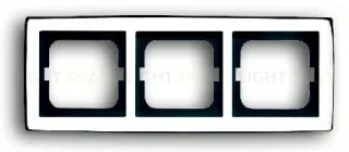 Рамка тройная ABB Solo глянцевый хром 1754-0-4328 1754-0-4328