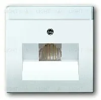 Розетка телефонная одинарная ABB RJ11 2CKA000230A0378+2CKA001710A1550 2CKA000230A0378 + 2CKA001710A1550