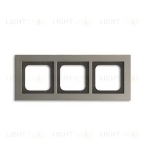 Рамка тройная ABB Axcent, металл, цвет платина 2CKA001754A4690 2CKA001754A4690