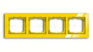 Рамка четверная ABB Busch-axcent желтый глянцевый 2CKA001754A4348 2CKA001754A4348