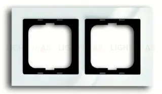 Рамка двойная ABB Busch-axcent белый глянцевый 2CKA001754A4332 2CKA001754A4332
