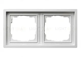 Рамка двойная Gira F100 белый глянцевый 0212112 0212112