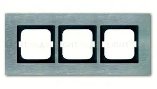 Рамка тройная ABB Carat нержавеющая сталь 2CKA001754A4256 2CKA001754A4256