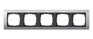 Рамка пятерная Gira Event алюминий-антрацит 021506 021506