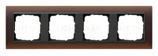 Рамка четверная Gira Event Opaque матово-коричневый/антрацит 021413 021413