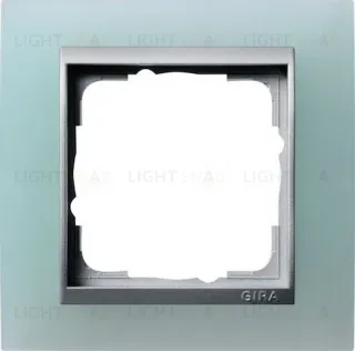 Рамка одинарная Gira Event Opaque салатовый/алюминий 021151 021151