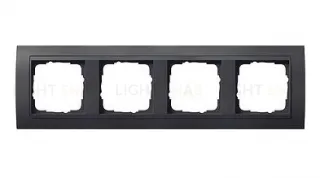 Рамка четверная Gira Event черный/антрацит 021408 021408