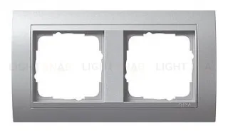 Рамка двойная Gira Event алюминий 021236 021236