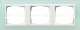 Рамка тройная Gira Event Opaque салатовый/белый глянец 0213395 0213395