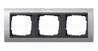 Рамка тройная Gira Event алюминий-антрацит 021306 021306