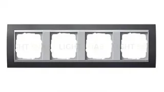 Рамка четверная Gira Event черный/алюминий 021481 021481