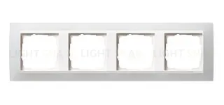 Рамка четверная Gira Event Opaque матово-белый/глянц.белый 0214334 0214334