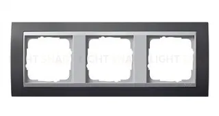 Рамка тройная Gira Event черный/алюминий 021381 021381