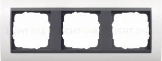 Рамка тройная Gira Event белый глянец/антрацит 0213808 0213808