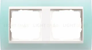 Рамка двойная Gira Event Opaque салатовый/белый глянец 0212395 0212395