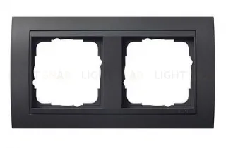 Рамка двойная Gira Event черный/антрацит 021208 021208