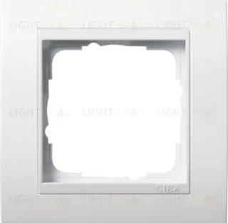 Рамка одинарная Gira Event белый матовый/белый глянец 0211327 0211327