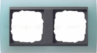 Рамка двойная Gira Event Opaque салатовый/антрацит 021285 021285