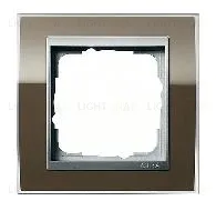 Рамка одинарная Gira Event Clear коричневый-алюминий 0211766 0211766
