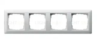 Рамка четверная Gira Standart 55 белый глянцевый 021403 021403