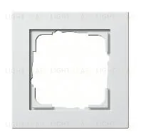 Рамка одинарная Gira E2 белый матовый 021122 021122
