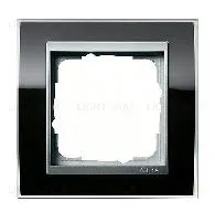 Рамка одинарная Gira Event Clear черный-алюминий 0211736 0211736