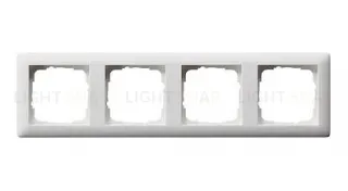 Рамка четверная Gira Standart 55 белый матовый 021404 021404