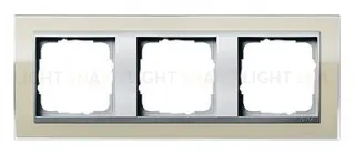 Рамка тройная Gira Event Clear песочный-алюминий 0213776 0213776