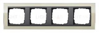 Рамка четверная Gira Event Clear песочный-антрацит 0214778 0214778