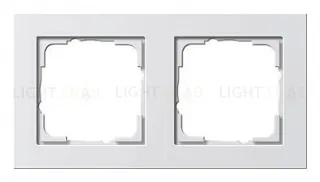 Рамка двойная Gira E2 белый матовый 021222 021222