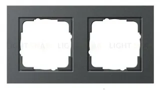 Рамка двойная Gira E2 антрацит 021223 021223