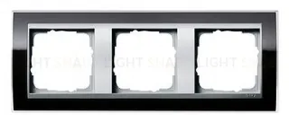 Рамка тройная Gira Event Clear черный-алюминий 0213736 0213736