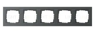 Рамка пятерная Gira E2 антрацит 021523 021523