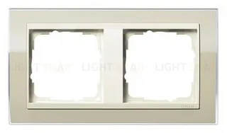 Рамка двойная Gira Event Clear песочный-кремовый глянец 0212771 0212771