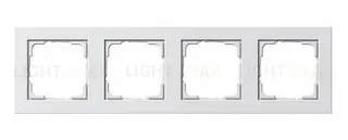 Рамка четверная Gira E2 белый матовый 021422 021422