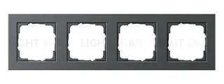 Рамка четверная Gira E2 антрацит 021423 021423