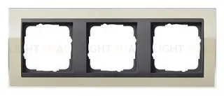 Рамка тройная Gira Event Clear песочный-антрацит 0213778 0213778